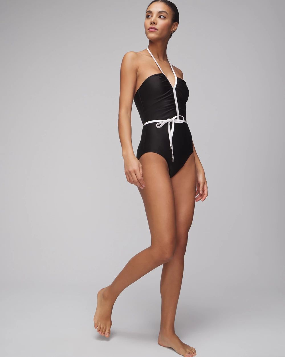 White house black market swimwear top